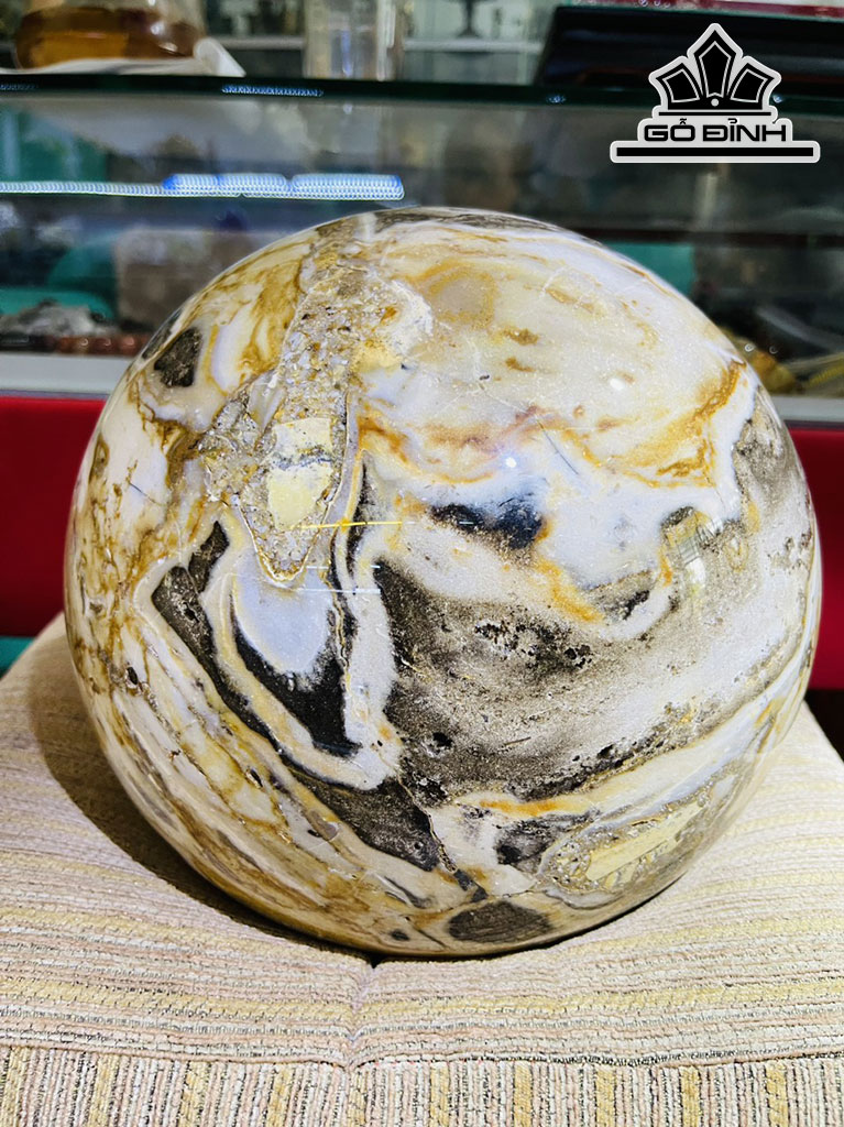 Bi Cầu Gỗ Hóa Thạch Đường Kính 24 (cm) 16kg