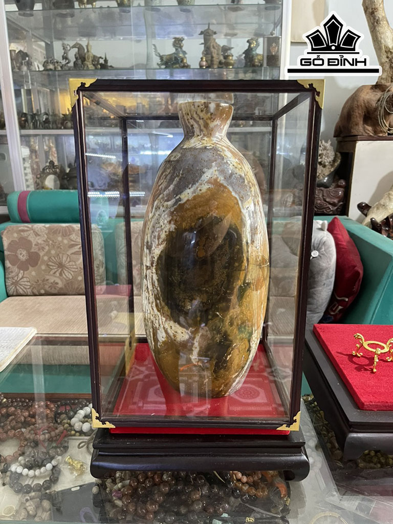 Tác Phẩm Bình Đá Mã Não Cao 40 Ngang 19 (cm) 15,2kg