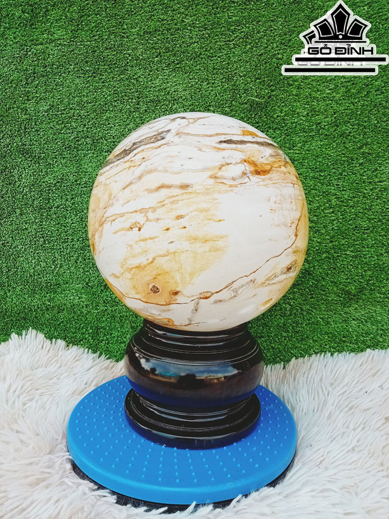 Bi Cầu Gỗ Hóa Thạch Đường Kính 25 (cm) 12,5kg