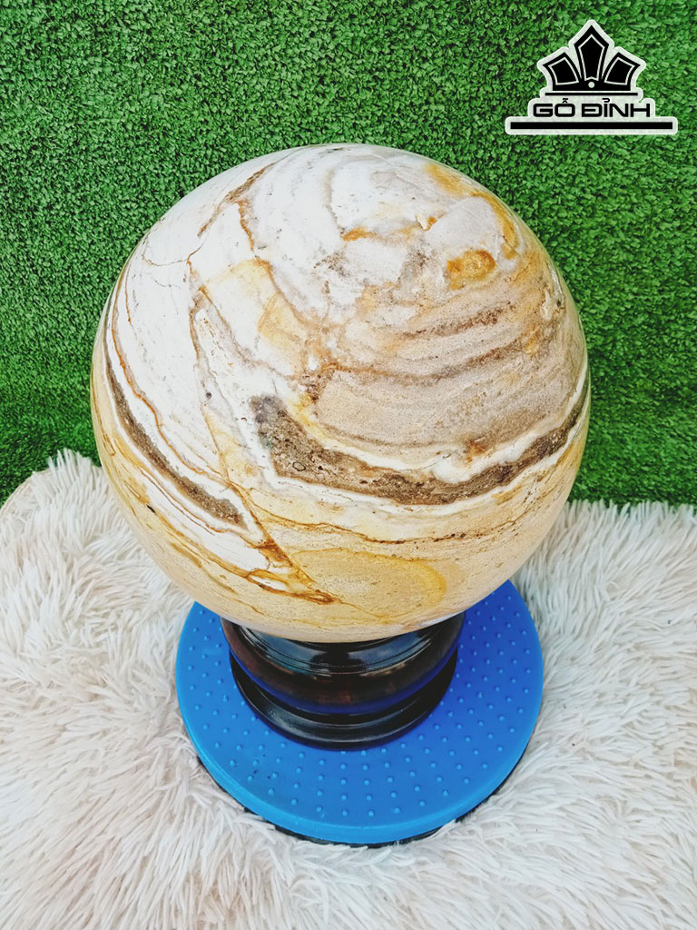 Bi Cầu Gỗ Hóa Thạch Đường Kính 25 (cm) 12,5kg