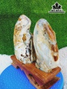 Tác Phẩm Đôi Đá Mã Não Cao 23 Ngang 22 (cm) 3,8kg