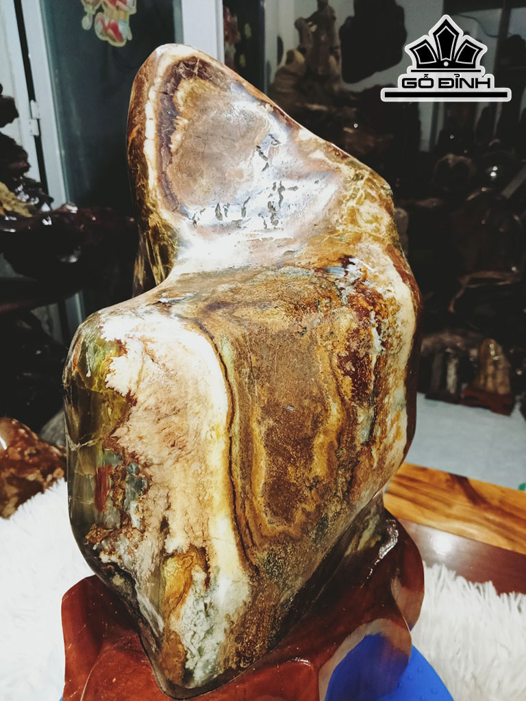 Tác Phẩm Gỗ Hóa Thạch Cao 30 Ngang 16 (cm) 7,5kg