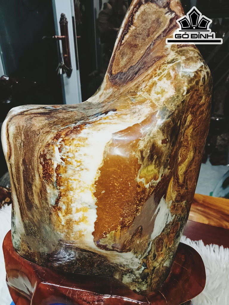 Tác Phẩm Gỗ Hóa Thạch Cao 30 Ngang 16 (cm) 7,5kg