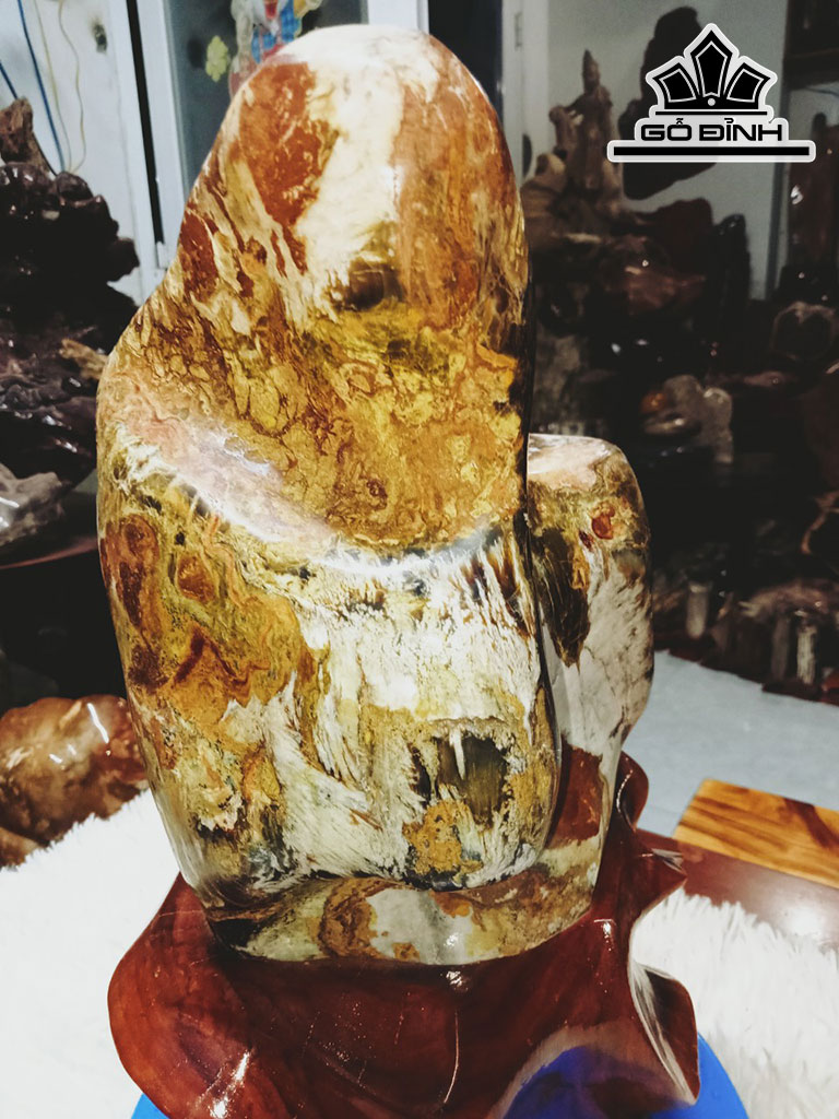 Tác Phẩm Gỗ Hóa Thạch Cao 30 Ngang 16 (cm) 7,5kg