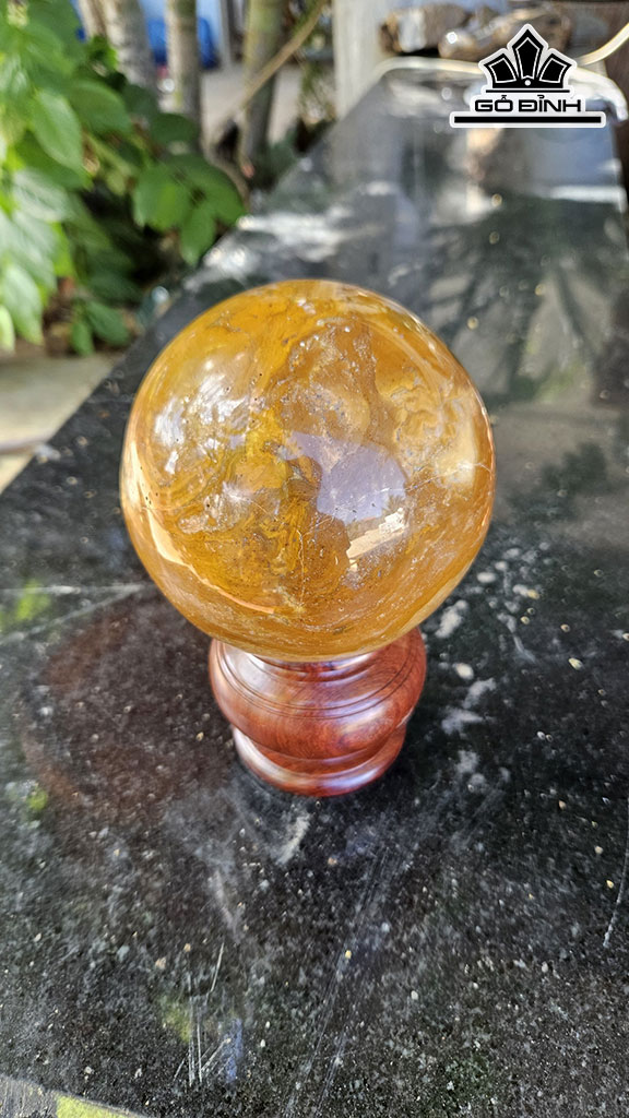 Bi Cầu Đá Canxedon Đường Kính 11 (cm) 2,6kg