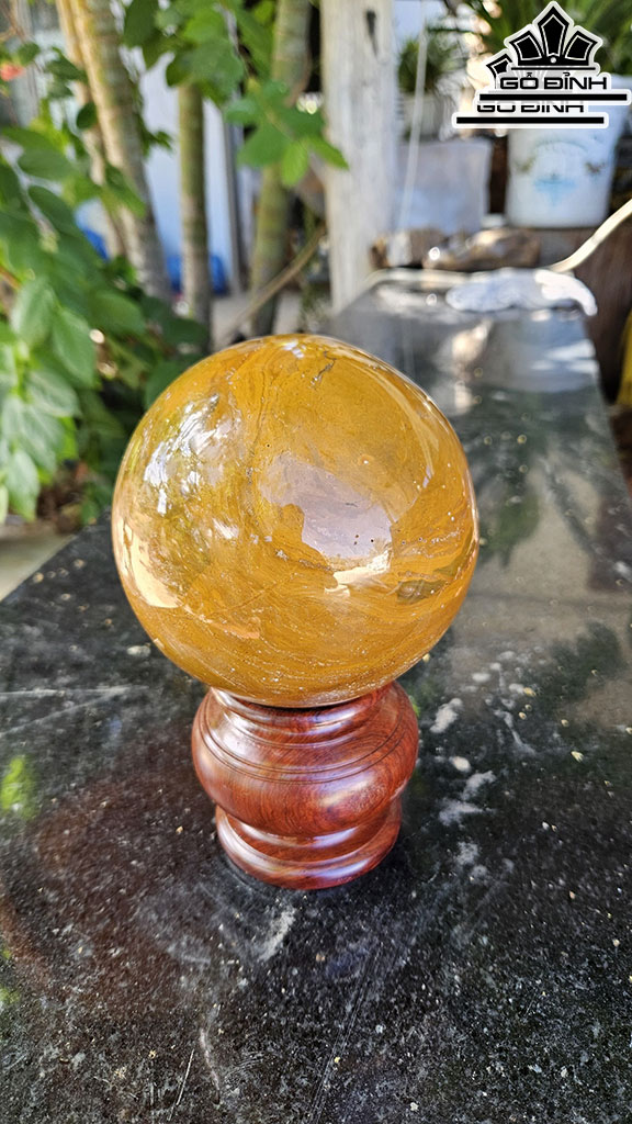 Bi Cầu Đá Canxedon Đường Kính 11 (cm) 2,6kg