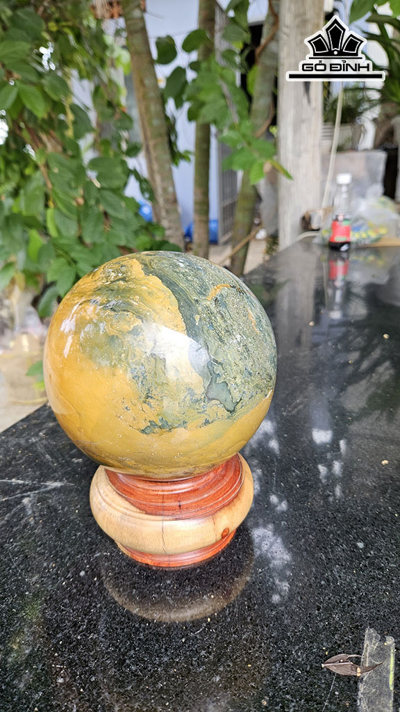 Bi Cầu Đá Canxedon Đường Kính 15 (cm) 4,9kg