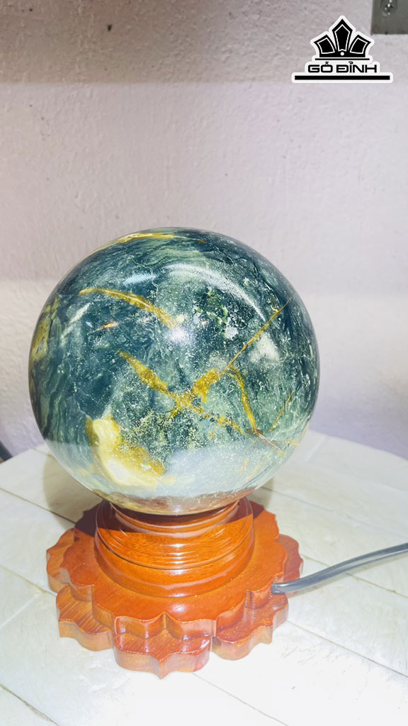 Bi Cầu Đá Canxedon Đường Kính 14 (cm) 2,6kg