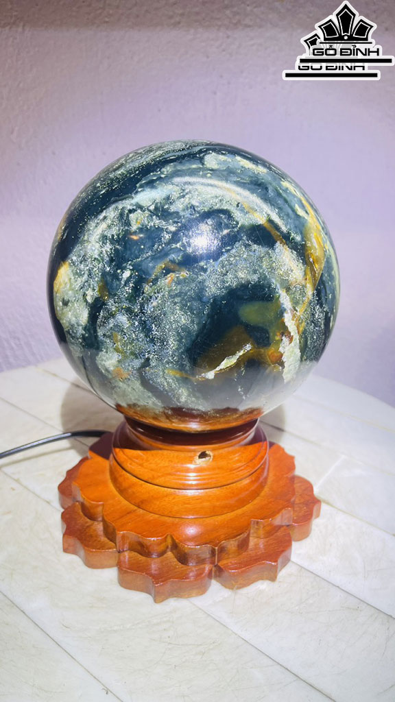 Bi Cầu Đá Canxedon Đường Kính 14 (cm) 2,6kg