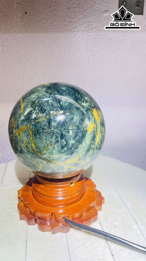 Bi Cầu Đá Canxedon Đường Kính 14 (cm) 2,6kg