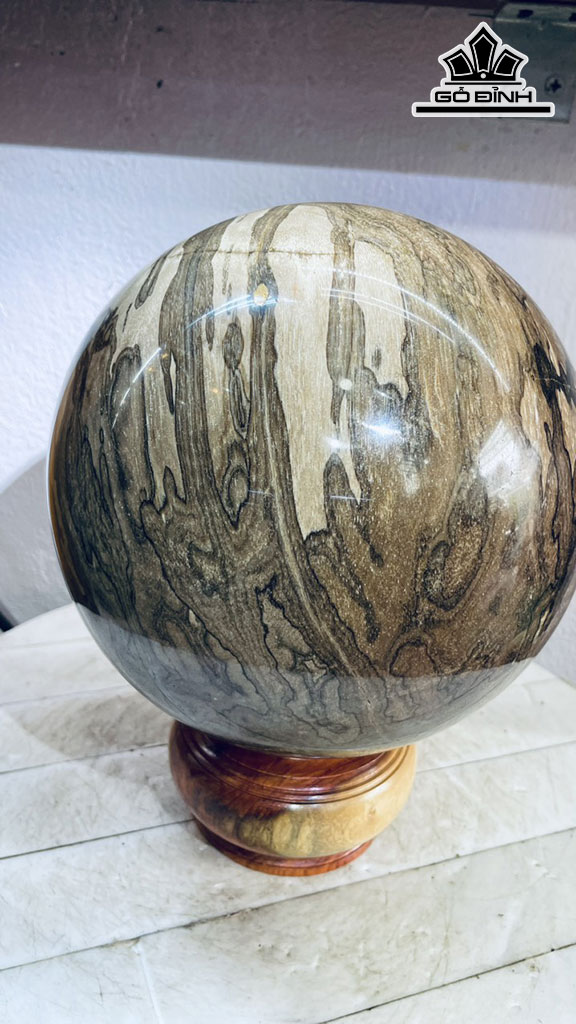 Bi Cầu Gỗ Hóa Thạch Đường Kính 22 (cm) 11kg