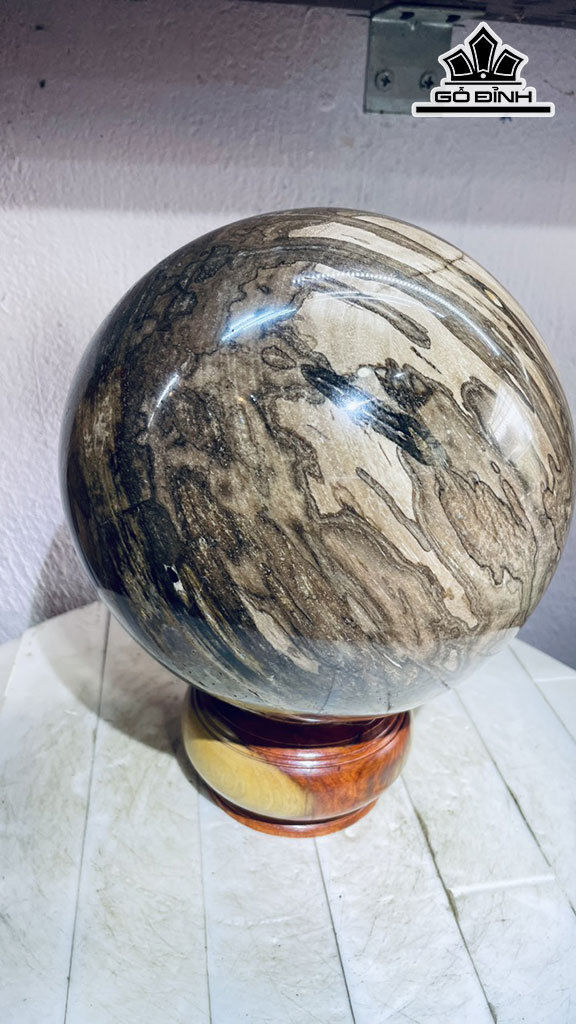 Bi Cầu Gỗ Hóa Thạch Đường Kính 22 (cm) 11kg