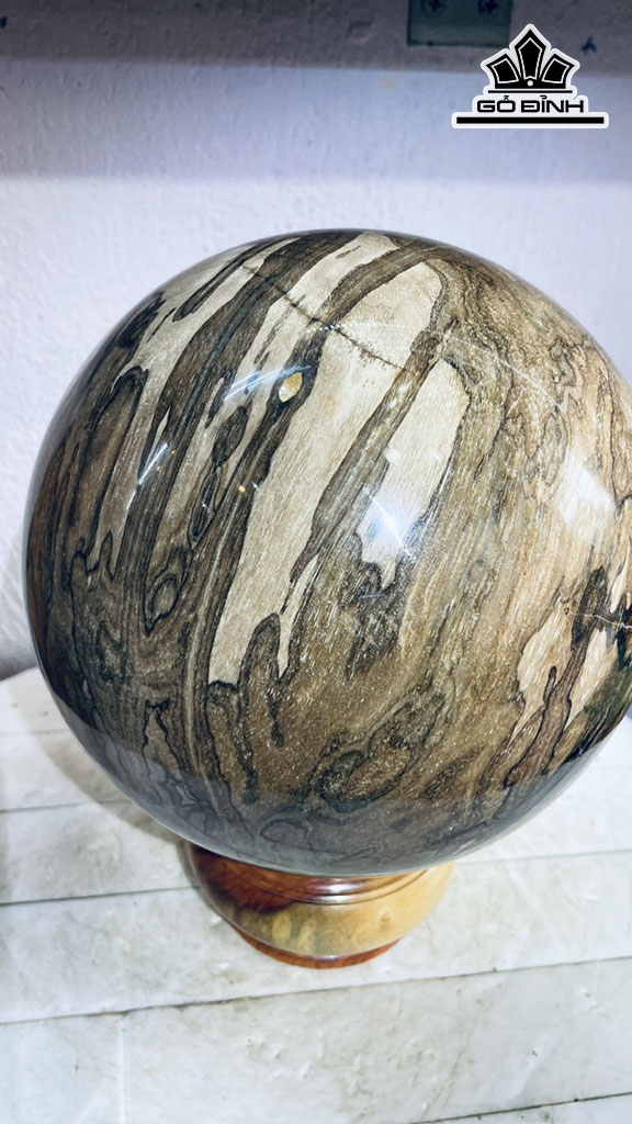Bi Cầu Gỗ Hóa Thạch Đường Kính 22 (cm) 11kg