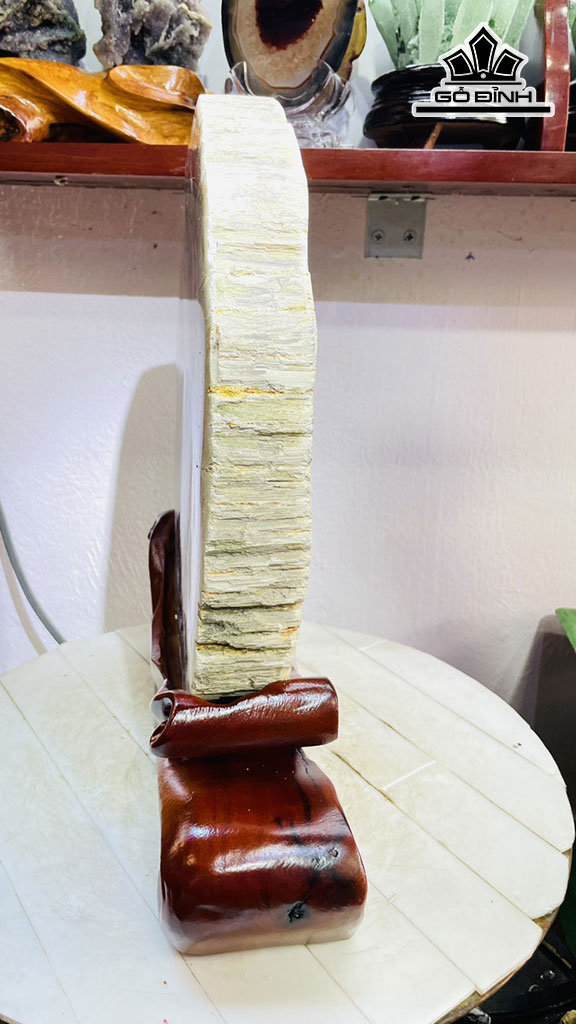 Tác Phẩm Gỗ Hóa Thạch Cao 37 Rộng 27 Sâu 5 (cm) 8,6kg