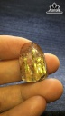 Mặt Dây Chuyền Hoàng Thần Tài Đá Thạch Anh Tóc Vàng Cao 22,8 Ngang 15 Sâu 8,8 (mm) 5,8gr
