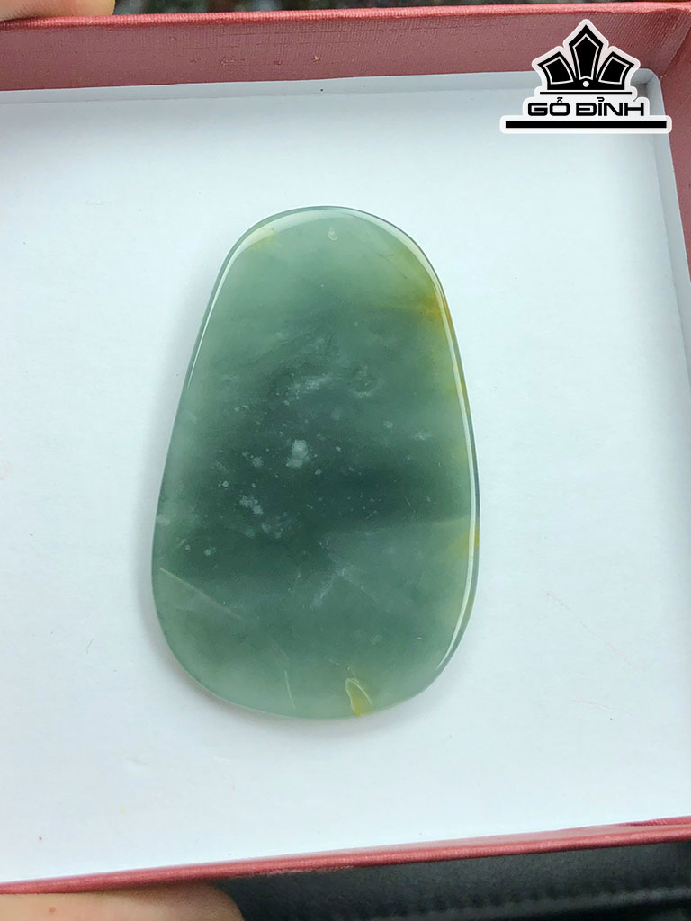 Mặt Dây Chuyền Quan Âm Đá Cẩm Thạch Cao 58 Ngang 36 Sâu 6 (mm) 19gr