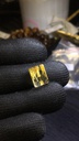 Mặt Nhẫn Đá Thạch Anh Tóc Vàng Cao 11,8 Ngang 8,8 Sâu 6,4 (mm) 1,8gr
