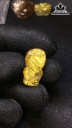 Tỳ Hưu Đá Thạch Anh Tóc Vàng Cao 23,9 Ngang 13,3 Sâu 9,8 (mm) 7,6gr