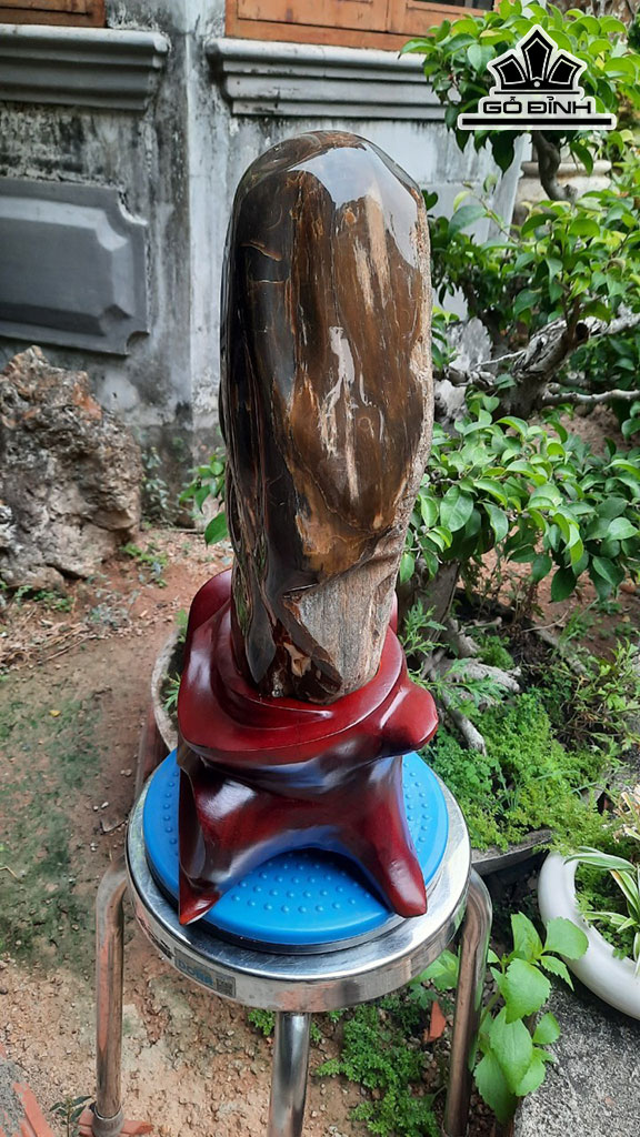 Tác Phẩm Gỗ Hóa Thạch Cao 48 Ngang 20 (cm) 17kg