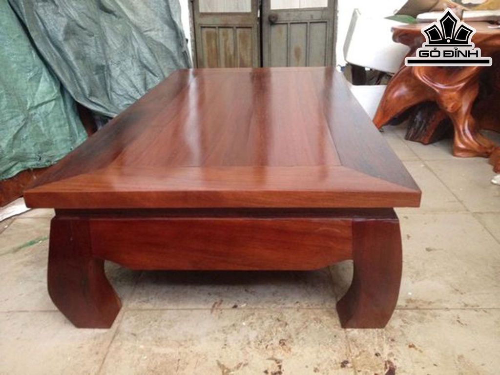 Bàn Trà Nhật Gỗ Lim Cao 28 Mặt 120-60 (cm) BL131
