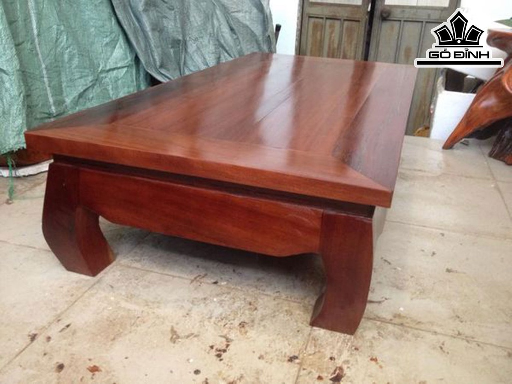 Bàn Trà Nhật Gỗ Lim Cao 28 Mặt 120-60 (cm) BL131