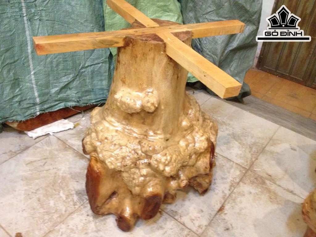 Chân Bàn Gỗ Nu Xá Xị Cao 61 Ngang 58 Sâu 50 (cm) DX201