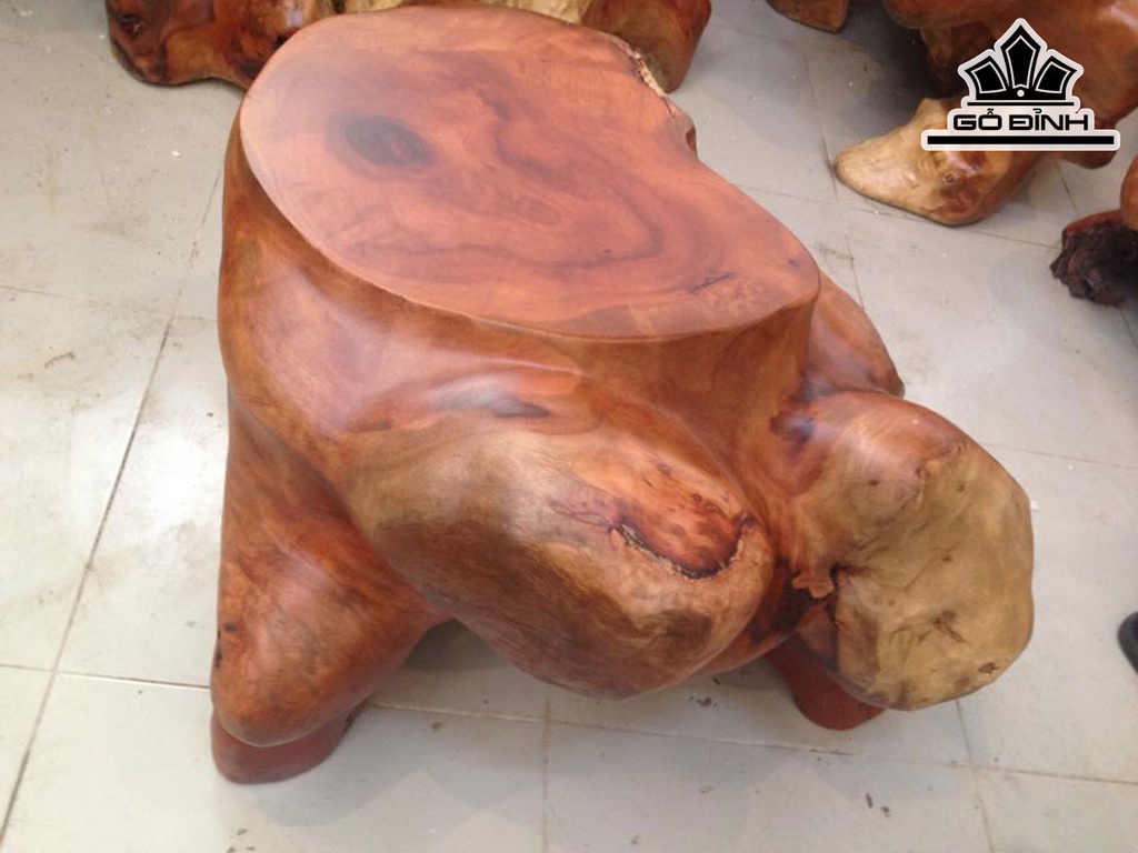 Đôn Gỗ, Gỗ Nu Xá Xị Cao 41 Ngang 78 Sâu 63 Mặt 42-35 (cm) DX225