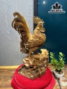 Tượng Gà Trống Gỗ Ngọc Am Cao 73 Ngang 48 Sâu 32 (cm)