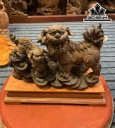 Tượng Nghê Gỗ Trắc Cao 24 Ngang 38 Sâu 18 (cm)