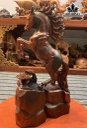 Tượng Ngựa Phong Thủy (Nhất Mã Phi Thiên) Gỗ Trắc Cao 48 Ngang 27 Sâu 13 (cm)