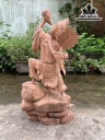 Tượng Tế Công Gỗ Hương Cao 63 Ngang 33 Sâu 30 (cm)