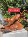 Tượng Báo Săn Mồi Gỗ Cẩm Ngang 70 Cao 53 Sâu 40 (cm)