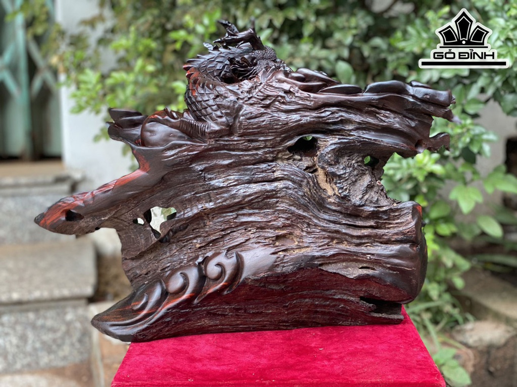 Tượng Phật Di Lặc Gỗ Trắc Ngang 50 Cao 36 Sâu 20 (cm)