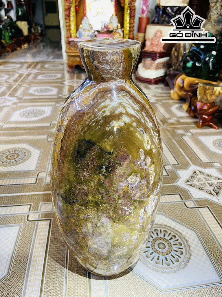 Tác Phẩm Bình Đá Mã Não Cao 40 Ngang 19 (cm) 15,2kg