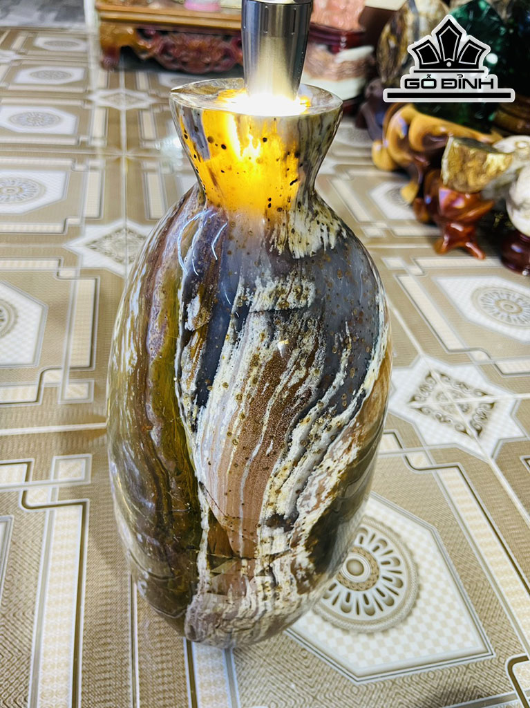 Tác Phẩm Bình Đá Mã Não Cao 40 Ngang 19 (cm) 15,2kg