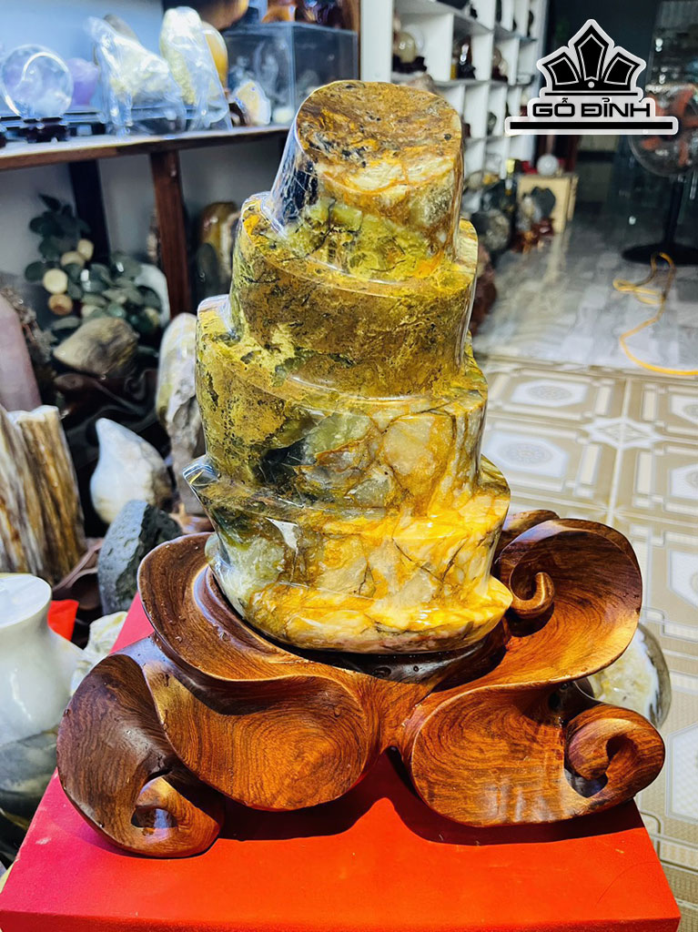 Tác Phẩm Gỗ Hóa Thạch Cao 34 (cm) 6kg