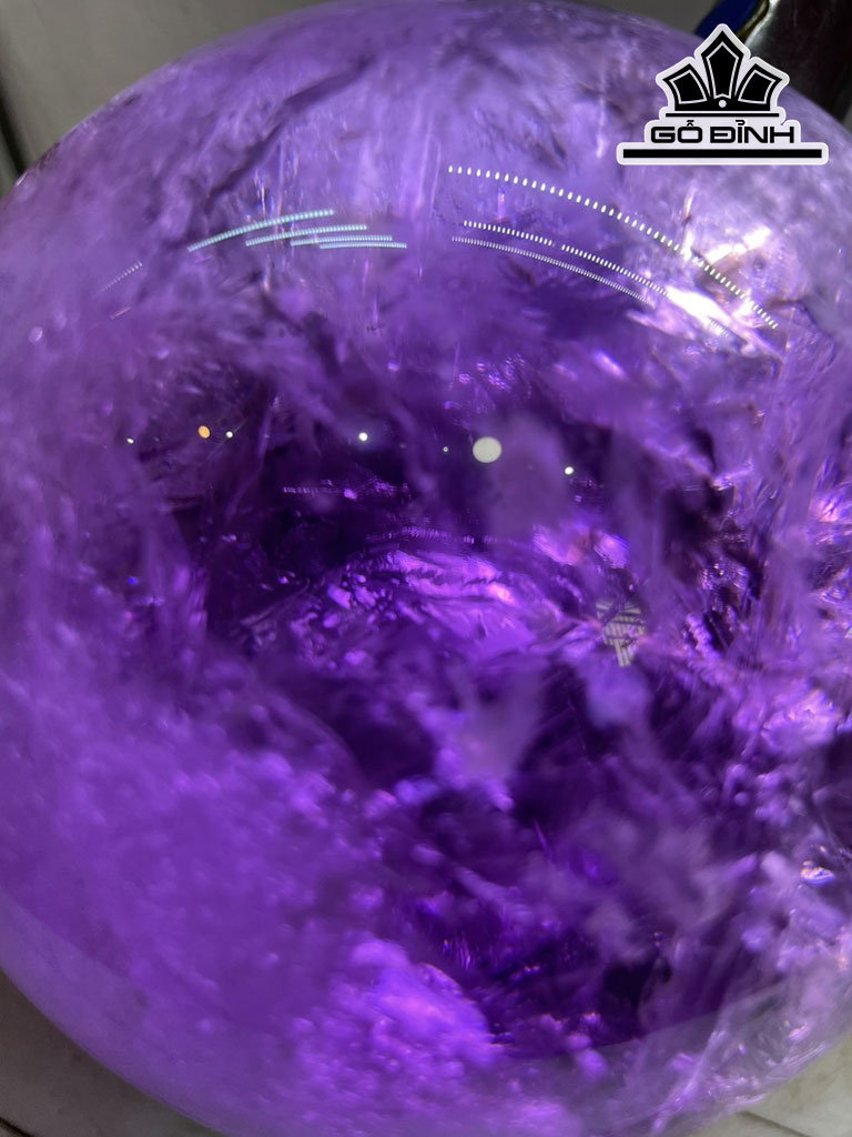 Bi Cầu Đá Thạch Anh Tím Đường Kính 12,5 (cm) 3kg