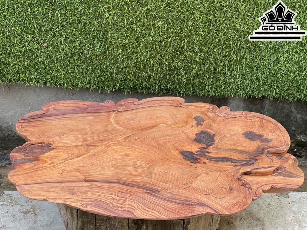 Khay Trà Gỗ Cẩm Cao 45 Ngang 70 Sâu 7,5 (cm)