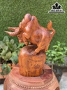 Tượng Bò Tót Gỗ Hương Cao 40 Ngang 30 Sâu 20 (cm)