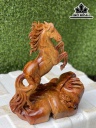 Tượng Ngựa Phong Thủy (Nhất Mã Phi Thiên) Gỗ Hương Cao 32 Ngang 26 Sâu 16 (cm)