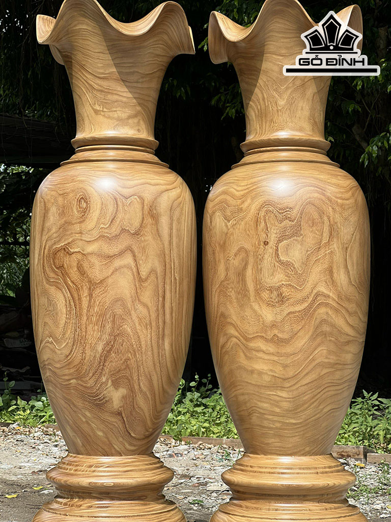 Lục Bình Gỗ Cẩm Vàng Cao 160 Đường Kính 46 (cm)