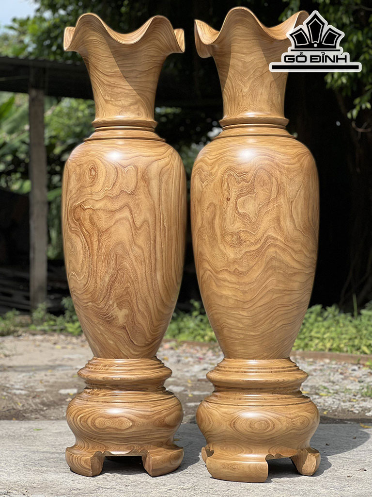 Lục Bình Gỗ Cẩm Vàng Cao 160 Đường Kính 46 (cm)