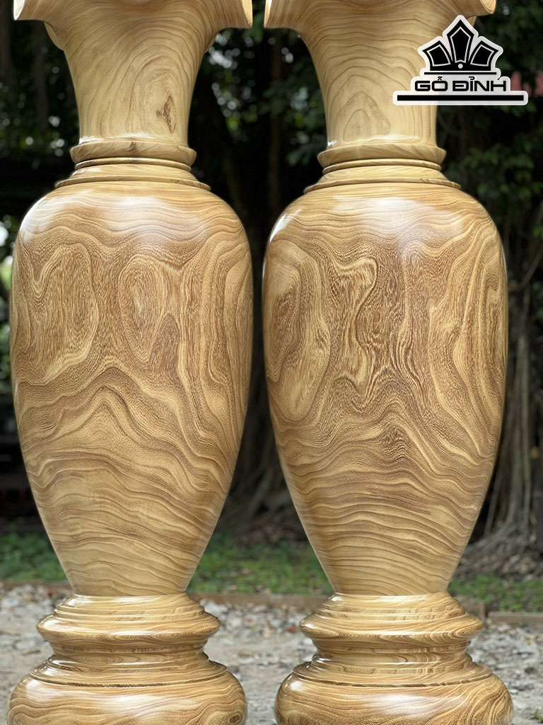 Lục Bình Gỗ Cẩm Vàng Cao 170 Đường Kính 49 (cm)