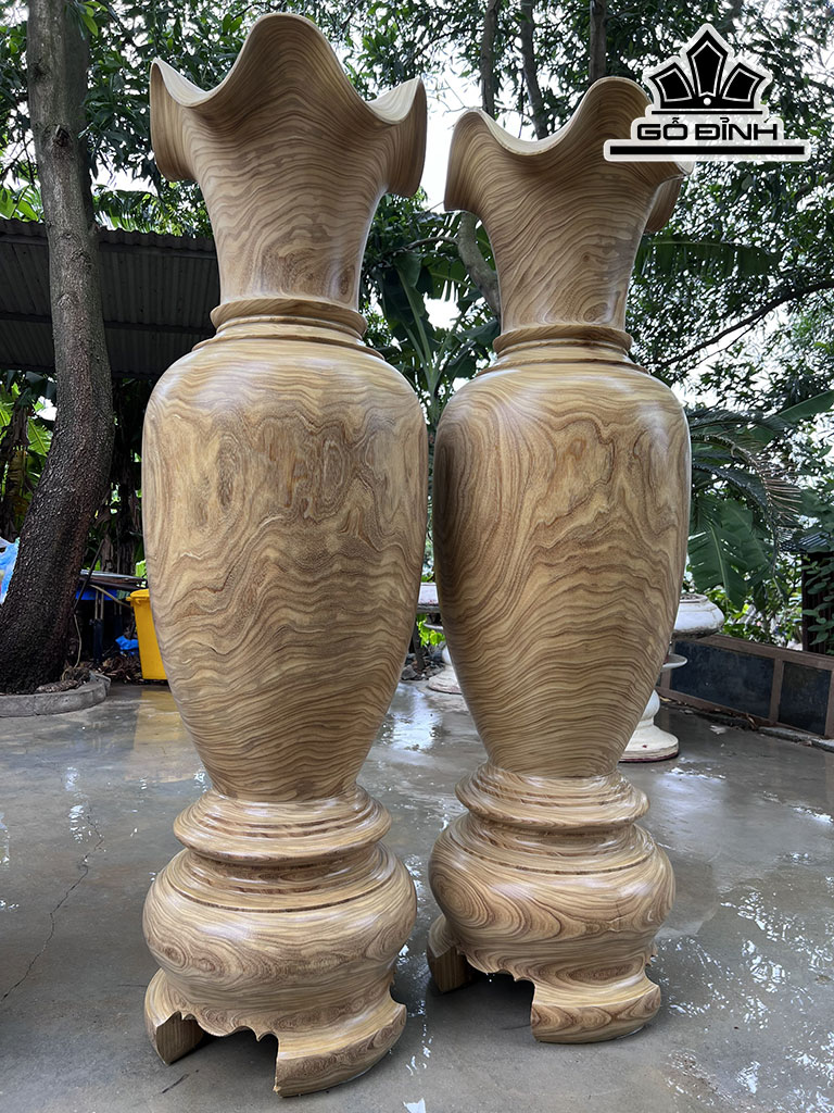 Lục Bình Gỗ Cẩm Vàng Cao 170 Đường Kính 51,5 (cm)