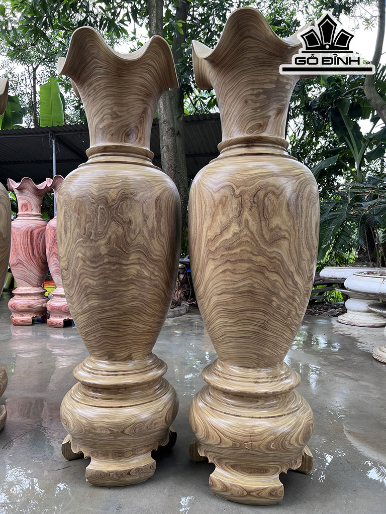 Lục Bình Gỗ Cẩm Vàng Cao 170 Đường Kính 51,5 (cm)