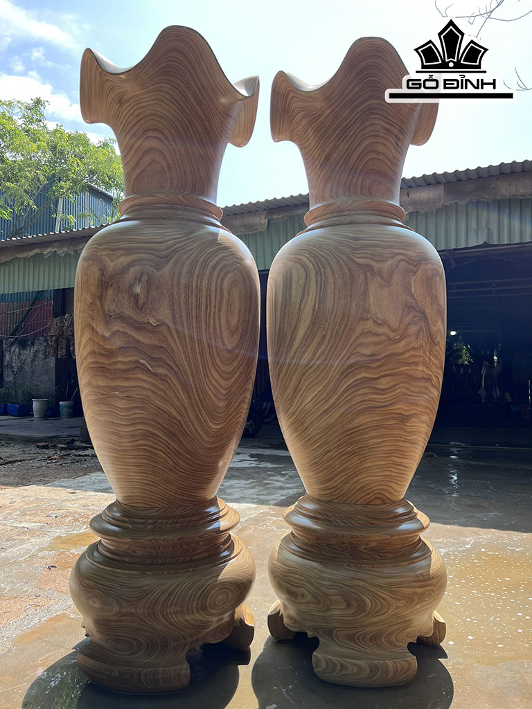 Lục Bình Gỗ Cẩm Vàng Cao 180 Đường Kính 58 (cm)