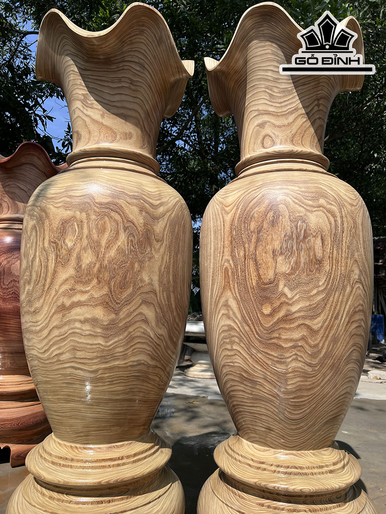 Lục Bình Gỗ Cẩm Vàng Cao 180 Đường Kính 58 (cm)
