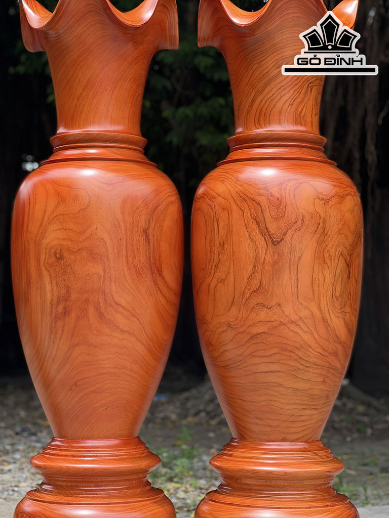 Lục Bình Gỗ Hương Cao 150 Đường Kính 43 (cm)