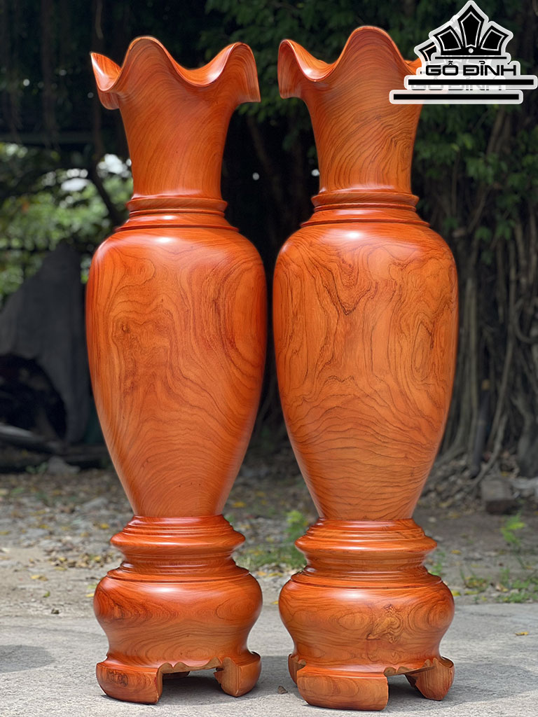 Lục Bình Gỗ Hương Cao 150 Đường Kính 43 (cm)