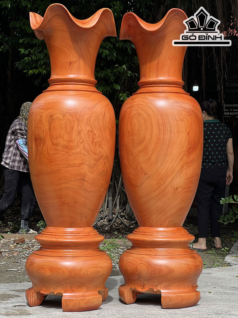 Lục Bình Gỗ Hương Cao 180 Đường Kính 55 (cm)